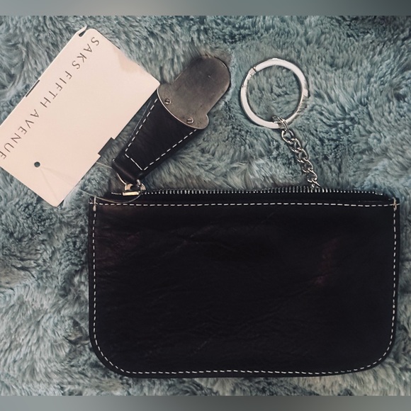 HTF 🎁 NWT 😍 Authentic Marc Jacobs Black Leather Credit Card Wallet Saks - Picture 5 of 8